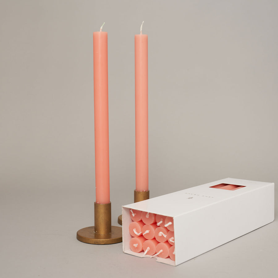 Peach Box of 12 Dining Candles | True Grace