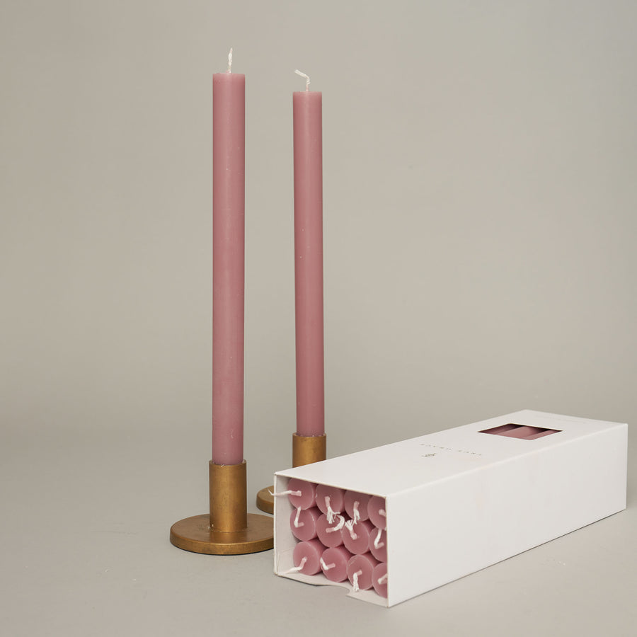 Rose Box of 12 Dining Candles | True Grace
