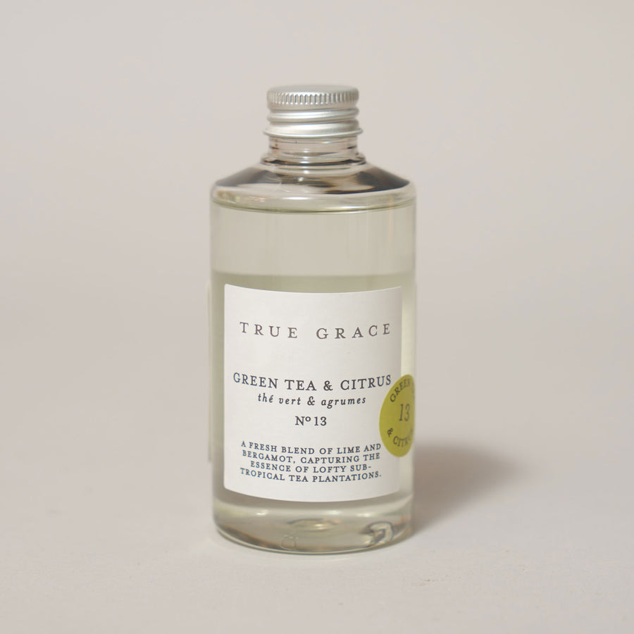 Green Tea & Citrus 200ml Room Diffuser Refill | True Grace