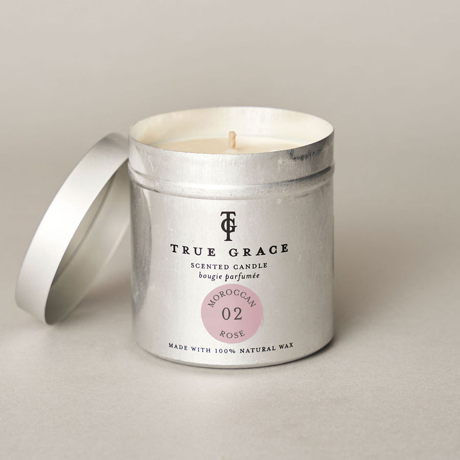 Moroccan Rose Tin Candle | True Grace