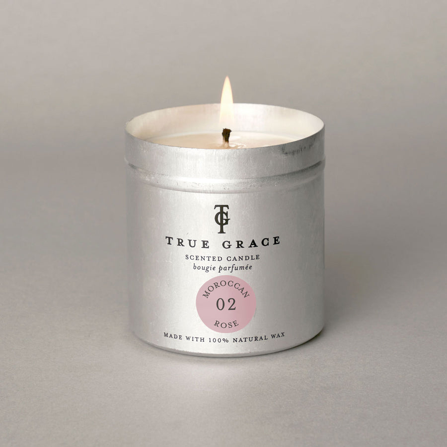 Moroccan Rose Tin Candle | Makers Yard