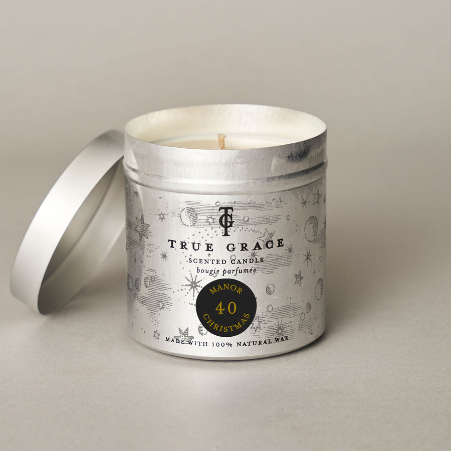 Manor Christmas Tin Candle | True Grace